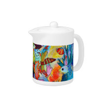 2152 Fish In Our Garden Teapot