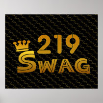 219 Area Code Swag Poster