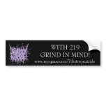 219 BUMPER STICKER bumper stickers