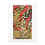 21. 薔薇小禽図, 若冲 Roses &amp; Small Bird, Jakuchū Post Cards