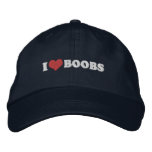 ($21.95) I Heart Boobs Breast Cancer Hat Embroidered Hat
