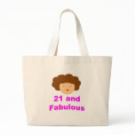 21 and fabulous canvas bag