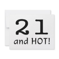 21 And Hot Invitations