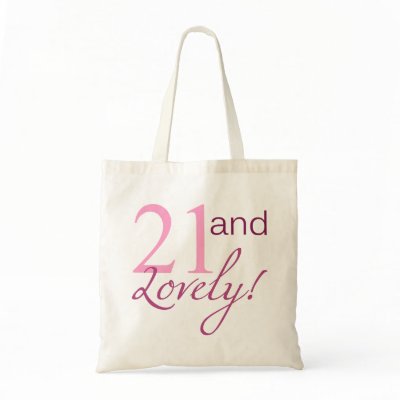 21 and Lovely Birthday Gifts Tote Bag by birthdaygifts