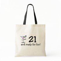 21 And Ready For Fun Martini Bags