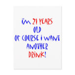 21 another drink postcard