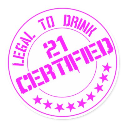 21 Birthday Item Certified Now 21-pink Sticker by 21stbirthdaygifts