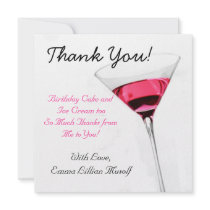 21 birthday  party invite cute fun thank you chic