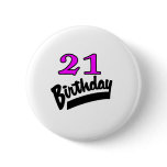 21 Birthday Pink And Black