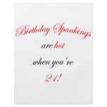 21 Birthday Spanking Personalized Flyer