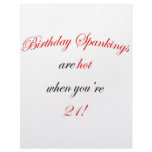 21 Birthday Spanking Letterhead