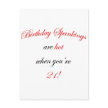 21 Birthday Spanking Postcards
