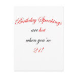 21  Birthday spankings are hot! Post Card
