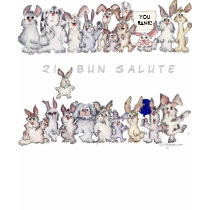 21 Bun Salute Funny Cartoon Rabbits Honor t-shirts by zooogle 21 Bun Salute Funny Cartoon Rabbits Honor t-shirts