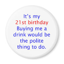 21 buy me a drink fridge magnets