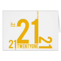 21 GREETING CARDS