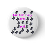 21 Cat Heads Old Button