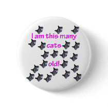 21 Cat Heads Old Button