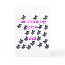 21 Cat Heads Old Card