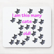 21 Cat Heads Old Mousepad