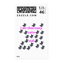 21 Cat Heads Old Stamp