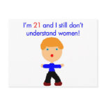 21 Don't understand women Postcard