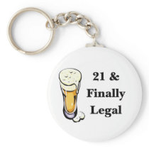 21 & Finally Legal Keychain