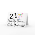 21 Good Bye Bouncer Hello Bartender cards