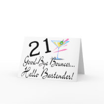 21 Good Bye Bouncer Hello Bartender cards