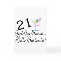 21 Good Bye Bouncer Hello Bartender cards