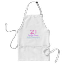 21 Good Bye Bouncer Hello Bartender (Color) aprons
