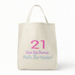 21 Good Bye Bouncer Hello Bartender (Color) Canvas Bag