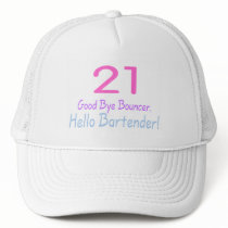 21 Good Bye Bouncer Hello Bartender (Color) hats