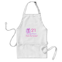 21 Good Bye Bouncer Hello Bartender (Pink) Aprons