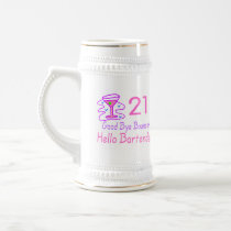21 Good Bye Bouncer Hello Bartender (Pink) Mugs