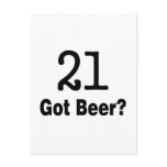 21 Got Beer Post Cards