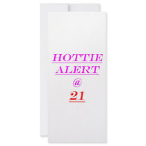 21 Hottie Alert rack cards