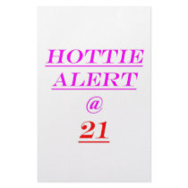 21 Hottie Alert stationery