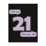 21 I love you Post Card