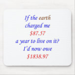 21 If the earth charged me Mouse Pad