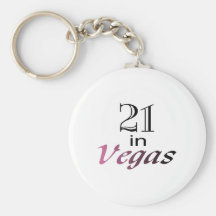 21 In Vegas (pink) Keychain