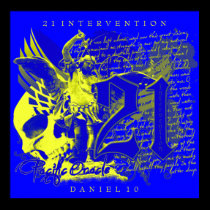 21 Intervention Canvas (blue to yellow) posters