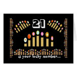 21 is Your Lucky Number...Happy 21st Birthday! Card