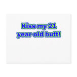 21 kiss my butt postcards