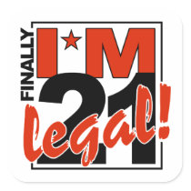 21 & LEGAL stickers