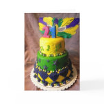 21 Mardi Gras Cake Greeting Cards