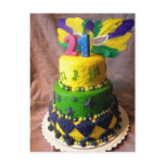 21 Mardi Gras Cake Postcards