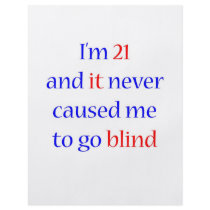 21 Never gone blind Full Color Flyer