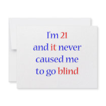 21 Never gone blind invitations