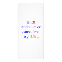 21 Never gone blind rack cards